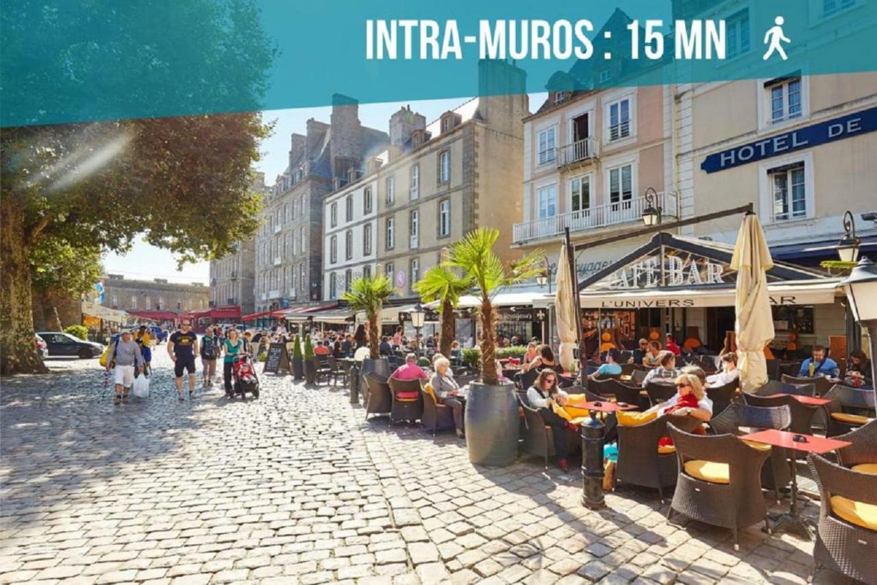 Logement Entier Saint Malo Vue Mer, Proche Ferry, Commerces Et Plage Solidor 50 M المظهر الخارجي الصورة