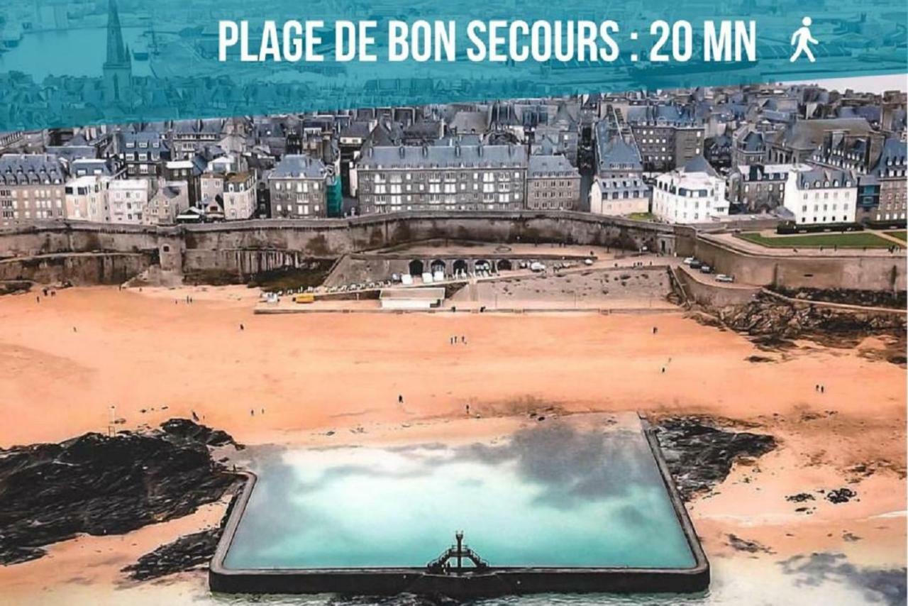 Logement Entier Saint Malo Vue Mer, Proche Ferry, Commerces Et Plage Solidor 50 M المظهر الخارجي الصورة