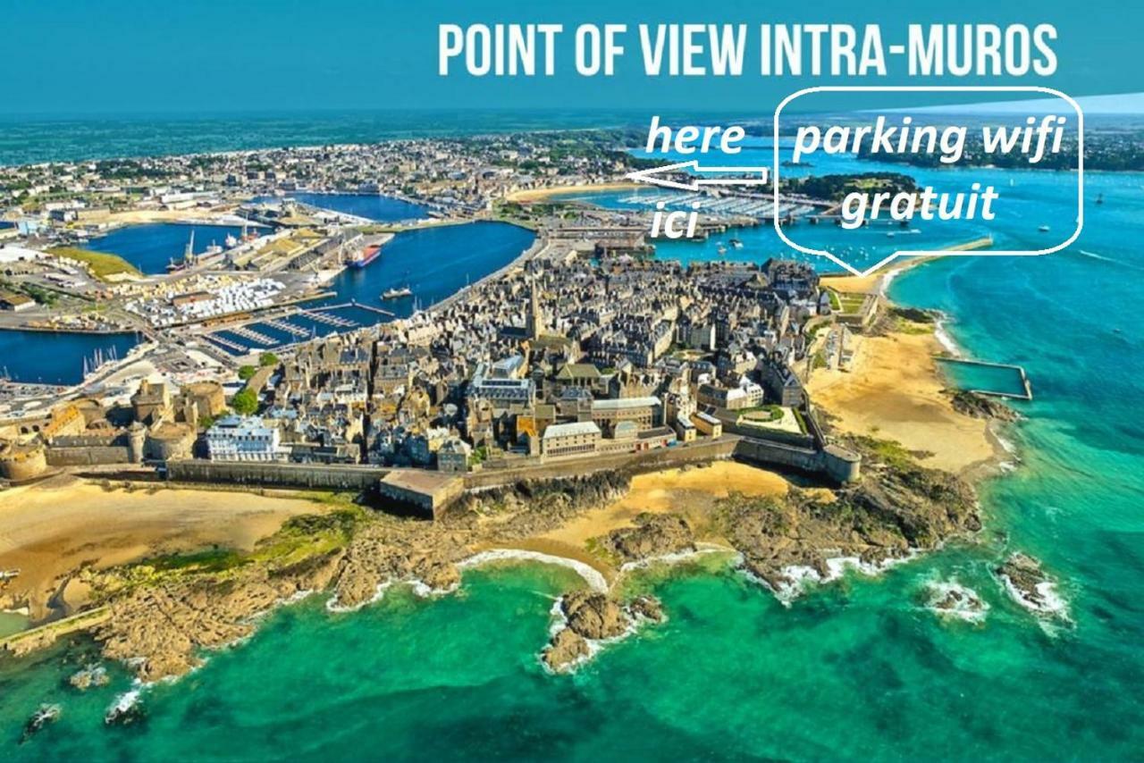 Logement Entier Saint Malo Vue Mer, Proche Ferry, Commerces Et Plage Solidor 50 M المظهر الخارجي الصورة