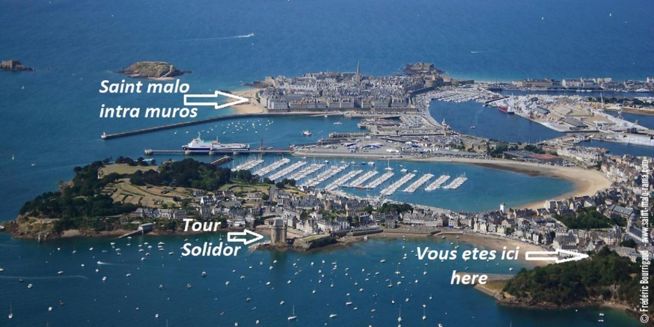 Logement Entier Saint Malo Vue Mer, Proche Ferry, Commerces Et Plage Solidor 50 M المظهر الخارجي الصورة